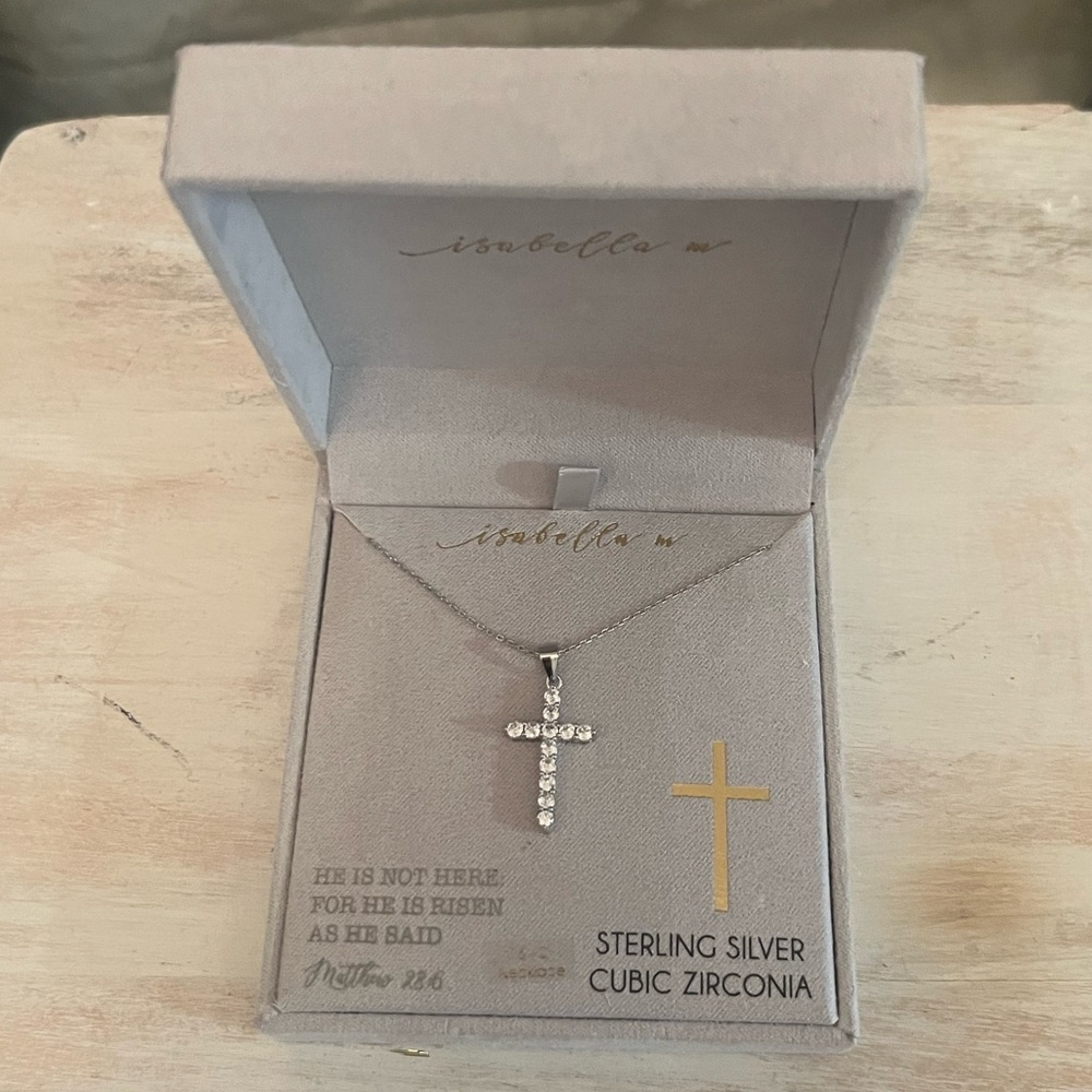 Isabella M Cross Necklace